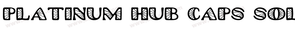 Platinum Hub Caps Solid字体转换